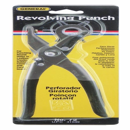 General Tools General Steel Revolving Punch Pliers 8.5 in. L 1 pc 72